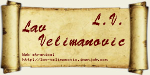 Lav Velimanović vizit kartica